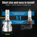 K9 1 Pair 9006 / HB4 6000K / 3000LM / 30W / DC10-32V IP68 Waterproof Car LED Headlight