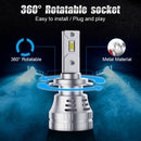 K9 1 Pair H7 6000K / 3000LM / 30W / DC10-32V IP68 Waterproof Car LED Headlight