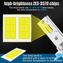 K9 1 Pair H7 6000K / 3000LM / 30W / DC10-32V IP68 Waterproof Car LED Headlight