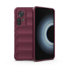 For Xiaomi Redmi K50 Ultra / Xiaomi 12T Magic Shield TPU + Flannel Phone Case(Wine Red)