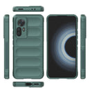 For Xiaomi Redmi K50 Ultra / Xiaomi 12T Magic Shield TPU + Flannel Phone Case(Black)