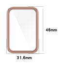 For OPPO Band 2 Tempered Glass Film PC Watch Case(Transparent)