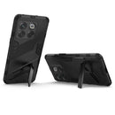 For OnePlus 10T 5G Punk Armor PC + TPU Phone Case with Holder(Black)
