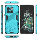 For OnePlus 10T 5G Punk Armor PC + TPU Phone Case with Holder(Blue)