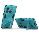 For OnePlus 10T 5G Punk Armor PC + TPU Phone Case with Holder(Blue)