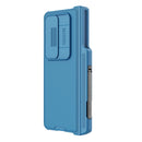 For Samsung Galaxy Z Fold4 5G NILLKIN Black Mirror Pro Series Camshield PC Phone Case with Pen Slot, Set Version(Blue)