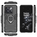 For OnePlus 10T 5G / Ace Pro 5G Magnetic Ring Holder PC + TPU Phone Case(Black)