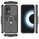 For Xiaomi Redmi K50 Ultra / Xiaomi 12T Magnetic Ring Holder PC + TPU Phone Case(Black)
