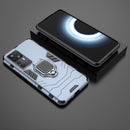 For Xiaomi Redmi K50 Ultra / Xiaomi 12T Magnetic Ring Holder PC + TPU Phone Case(Navy Blue)
