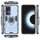 For Xiaomi Redmi K50 Ultra / Xiaomi 12T Magnetic Ring Holder PC + TPU Phone Case(Navy Blue)