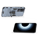 For Xiaomi Redmi K50 Ultra / Xiaomi 12T Magnetic Ring Holder PC + TPU Phone Case(Navy Blue)
