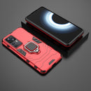 For Xiaomi Redmi K50 Ultra / Xiaomi 12T Magnetic Ring Holder PC + TPU Phone Case(Red)