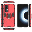 For Xiaomi Redmi K50 Ultra / Xiaomi 12T Magnetic Ring Holder PC + TPU Phone Case(Red)