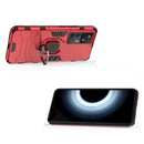 For Xiaomi Redmi K50 Ultra / Xiaomi 12T Magnetic Ring Holder PC + TPU Phone Case(Red)