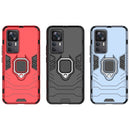 For Xiaomi Redmi K50 Ultra / Xiaomi 12T Magnetic Ring Holder PC + TPU Phone Case(Red)