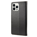 Butterfly Flower Pattern Flip Leather Phone Case For iPhone 14 Pro(Black)