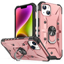For iPhone 14 Ring Holder Phone Case (Rose Gold)