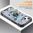 For iPhone 14 Ring Holder Phone Case (Midnight Green)