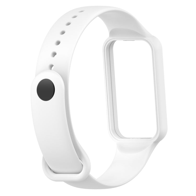 For Amazfit Band 7 Silicone Watch Band(White)