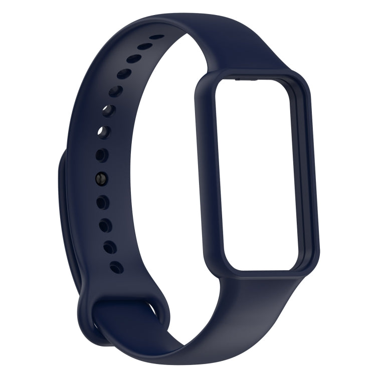 For Amazfit Band 7 Silicone Watch Band(Ink Blue)