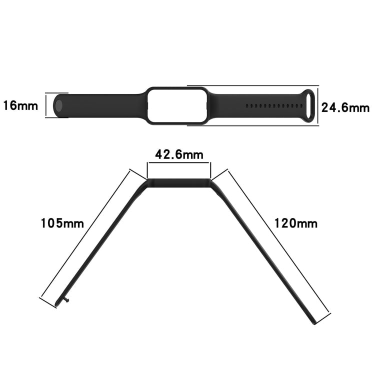 For Amazfit Band 7 Silicone Watch Band(Teal)