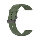 For Realme Watch 3 Solid Color Soft Silicone Watch Band(Dark Green)