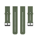 For Realme Watch 3 Solid Color Soft Silicone Watch Band(Dark Green)