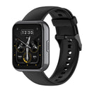 For Realme Watch 3 Solid Color Soft Silicone Watch Band(Black)