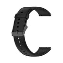 For Realme Watch 3 Solid Color Soft Silicone Watch Band(Black)