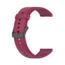 For Realme Watch 3 Solid Color Soft Silicone Watch Band(Wine Red)
