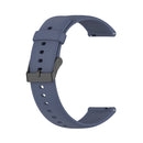For Realme Watch 3 Solid Color Soft Silicone Watch Band(Blue Grey)