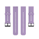 For Realme Watch 3 Solid Color Soft Silicone Watch Band(Light Purple)