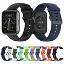 For Realme Watch 3 Solid Color Soft Silicone Watch Band(Light Purple)