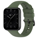For OPPO Watch 3 Solid Color Soft Silicone Watch Band(Dark Green)