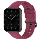 For OPPO Watch 3 Solid Color Soft Silicone Watch Band(Wine Red)