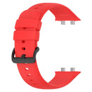 For OPPO Watch 3 Solid Color Soft Silicone Watch Band(Red)