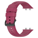 For OPPO Watch 3 Pro Solid Color Soft Silicone Watch Band(Wine Red)
