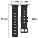 For OPPO Watch 3 Pro Solid Color Soft Silicone Watch Band(Dark Green)