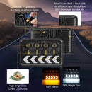 1 Pair 5 inch Square Fishbone Running Water Turn Signal Light
