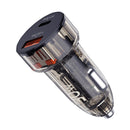 TOTU DCCPD-015 Ming Series 30W USB + Type-C Fast Charging Car Charger(Black)