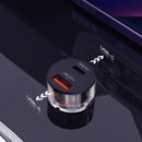 TOTU DCCPD-015 Ming Series 30W USB + Type-C Fast Charging Car Charger(Black)