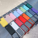 For iPhone 14 Pro Crossbody Lanyard Liquid Silicone Case(Blue)