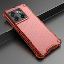 For OnePlus 10T Honeycomb Phone Case(Red)