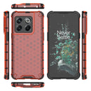 For OnePlus 10T Honeycomb Phone Case(Red)