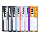 For Samsung Galaxy Z Fold4 360 Full Body Sliding Camshield Phone Case(Green Grey)