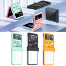For Samsung Galaxy Z Flip4 360 Full Body Sliding Camshield Phone Case(Yelllow Purple)