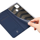 For Xiaomi Poco C40 DUX DUCIS Skin Pro Series Flip Leather Phone Case(Blue)