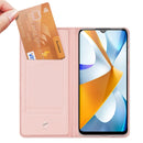 For Xiaomi Poco C40 DUX DUCIS Skin Pro Series Flip Leather Phone Case(Rose Gold)