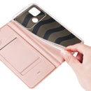 For Xiaomi Poco C40 DUX DUCIS Skin Pro Series Flip Leather Phone Case(Rose Gold)