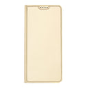 For Xiaomi Poco M4 5G DUX DUCIS Skin Pro Series Flip Leather Phone Case(Gold)
